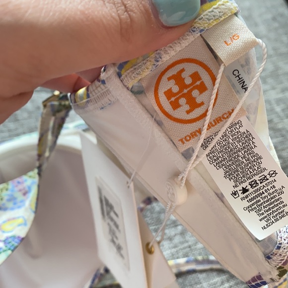 NWT Tory Burch Mosaic Underwire Bandeau Size L - Picture 4 of 4